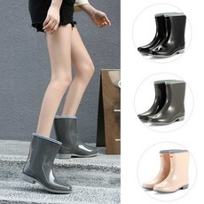 다온샵 여름캠핑패션신발 캐주얼패션일장화 여성용 농사 일 장화 낚시 레인 부츠 준비 발목 신발