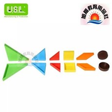 旭陽教育用品社 USL遊思樂 福祿貝爾綜合組 益智教具 6色 48pcs, 1個