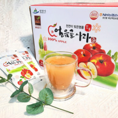 [밀양 얼음골 사과즙] % 직접 재배한 명품 꿀사과주스 120ml HACCP GAP, 50팩