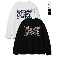UNTAPPED STUDIO 유니버스 스페이스 아트웍 오버핏 긴팔 티셔츠 8Color 275933