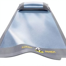 夏季冰絲涼席 學生宿舍專用 熊貓圖案, 熊貓 - 霧霾藍, 凝膠注入記憶棉