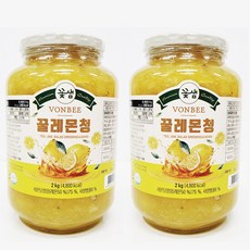 [코스트코] 본비 레몬청 2kg x 2병 / 꿀레몬청 레몬차, 1개입, 2개