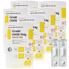 지메이트 코로나19 신속항원 자가진단 검사키트+상조쿠폰포함, 2개입, 6개