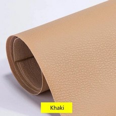 인조가죽시트지 가죽 수선패치 200x137CM 자기 접착 소파 수리 가구 테이블 의자 스티커 좌석 가방 신발 침대 수정 PU 인조 피부, [00] 100x137cm, [00] Khaki