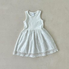 여아 아기원피스 아동 키즈 레이어드 레이스 이너 나시