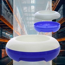 블루 화이트 AN M 강아지푸드볼 여름식기 강아지밥그릇 시원한볼 애완동물식기 보온보냉