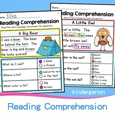 Reading Comprehension 매일 읽기활동 워크북키즈용, 2 books/set 122P