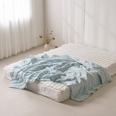에메르 알러제로 다운필 슬로안 이불겸패드 스프레드, 모닝 스카이블루