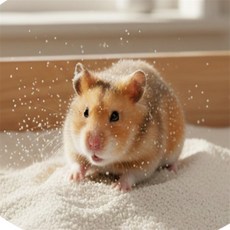 콩군하우스 고운입자 소동물 목욕 모래 500g 피부병개선