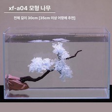 인조 수초 조경용 어항 장식 수족관 벚꽃 나무 꾸미기, 1개, XF-A04 인조 나무