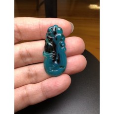 正港寶石 台灣藍寶藍玉髓 #雕刻 #手工雕刻 #龍 #無事牌 #花寶 #龍牌 #鳳 #鳳牌