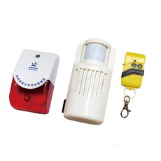 【海夫健康生活館】伍星 神犬八號 防盜警報組 防雨型 高分貝閃光 警報器(WS-5108), 雙包裝 A組