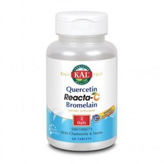 KAL 칼 퀘르세틴 에스터씨 브로멜라인 60 태블릿 건강유지 영양제, 1개
