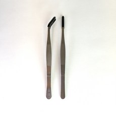 파충류 구내염 방지 핀셋 레파즈 이가탄탄 고무팁, 1개, 곡선형 27cm