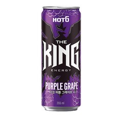 롯데칠성 핫식스 더킹 퍼플그레이프 355ml, 1개