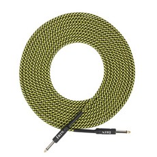 IRIN 오디오 케이블 6.5mm 플러그 무소음 오디오 와이어 코드 일렉트릭 기타 베이스용 악기 액세서리 부품 3M 6M 10M, [11] 6M Yellow Black, 1개