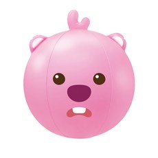 잔망루피 얼굴 비치볼, 40cm, 핑크, 1개