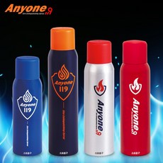 애니원119 차량용 스프레이 소화기 강화액 주방 k급화재 휴대용 미니, 실버글리터, 1개