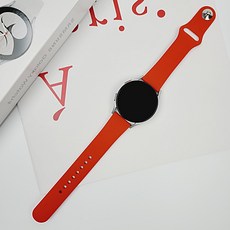 WANIZ Galaxy Watch 手錶 4/3/2 20mm 兼容矽膠錶帶 40mm 42mm 44mm 46mm, 紅色