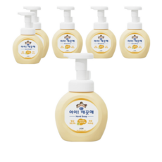 아이깨끗해 핸드워시 순 보송보송 파우더향, 490ml, 6개