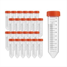 원추 원심 분리기 튜브 50ml 50pcs 멸균 프리미엄 폴리 프로필렌 누출 방지 나사 캡