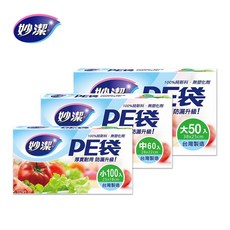 妙潔 PE袋 S/M/L 分裝保鮮好幫手, 1個, M(中)*6盒