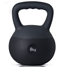 Need 말랑말랑 소프트 PVC 케틀벨 아령, 1개, 8kg, black