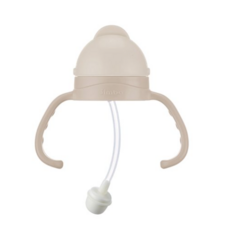 小獅王辛巴 simba 蘊蜜寬口防漏滑蓋把手吸管組 奶瓶 水杯配件 7050, 1個, 把手吸管組-杏茶