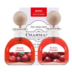 더허브샵 샤르망 차량용 디퓨저 50ml x 2p 세트 본품, 블랙체리, 1세트