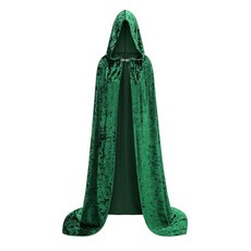 후드가 달린 AGCOAH 디럭스 벨벳 망토 여성 성인 마녀 후드 할로윈 코스프레 의상