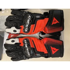 Dainese carbon 4 長手套，高透氣舒適工作手套，吸汗耐磨，靈活操作, 黑紅,S, 1個