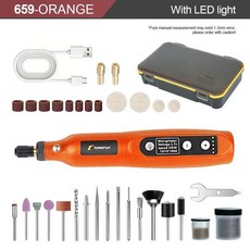 미니 전동 로터리 공구 무선 그라인더 펜 제작 네일 드릴 조각 연마용, 1개, 12. As image show