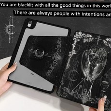 데스노트 아이패드 케이스 블랙 ipad 튼튼한 2024(13인치) 보호커버 에어6, 1개, R. 쿨블랙 TDL 멜랑콜리엔젤 XCT0822블랙 72