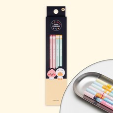 카카오프렌즈 [카카오프렌즈]리틀프렌즈 4본 연필세트, 어피치+튜브