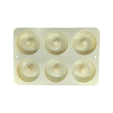 DFMEI 現貨6連硅膠甜甜圈蛋糕馬卡龍色圓形模具曲奇餅乾烘焙工具, 1個