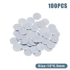 50 100PCS DIY 수제 라운드 아연 도금 액세서리 만들기에 초박형 시트, 100pcs 15x0 5mm