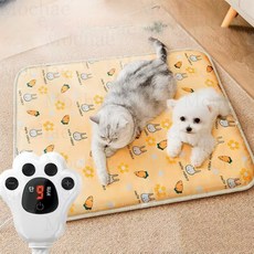 Mochae 반려견 온열매트 반려동물 전기장판 강아지 고양이 온열 보온 겨울 매트 방석 9단 온도조절 전기담요 미끄럼방지 발열매트, 1