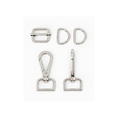 퀼트스타 가방연결고리 세트 20mm_실버, 1개, 실버