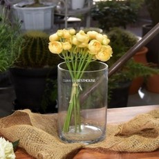 유리 화병 10x25cm 원형유리화병 인테리어화병 유리원통
