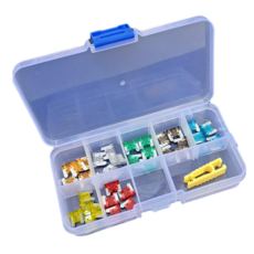 KJTM 자동차 미니 퓨즈 세트 35pcs / 카퓨즈소켓 자동차용 휴즈 MINI 퓨즈 12V 24V, 1세트, 단일