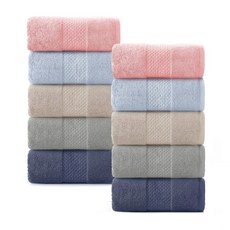 록신 명품 호텔수건 코마사 부드러운 고퀄리티 수건 540GSM 40수 10종세트 호텔 수건 40수, 10개, 혼합