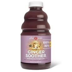 The Ginger People Ginger Soother 생강 레몬과 꿀 946.4ml(32온스) (12팩), 32 Fl Oz (Pack of 1), 946ml
