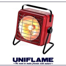 UNIFLAME 日本 方型瓦斯暖爐 紅色 -5度燃燒可能, OS