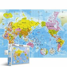 PL1134 1000피스퍼즐 퍼즐라이프 한글판 세계지도 28979PC 1(pc), 1개
