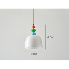 【華燈惠】簡約現代風格玻璃小吊燈 適用民宿客棧餐廳北歐過道, 單頭吊燈-奶白色, 奶白色