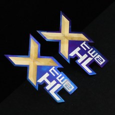鯊魚工廠 X2 HL 鈦合金飾片, 鈦色, 1個