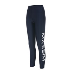 Maxim 女款素色高腰9分泳褲