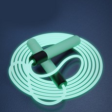NiceK 유산소 운동 LED 발광 줄넘기, 1개, 그린
