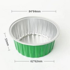 크림브륄레 용기 에그타르트 호일컵 디저트 베이킹, 1개, 브라이트그린 있음 9개