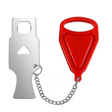 便攜式門扣鎖 防盜門扣鎖 旅遊安全神器 房門阻門器 防盜鎖, 1個